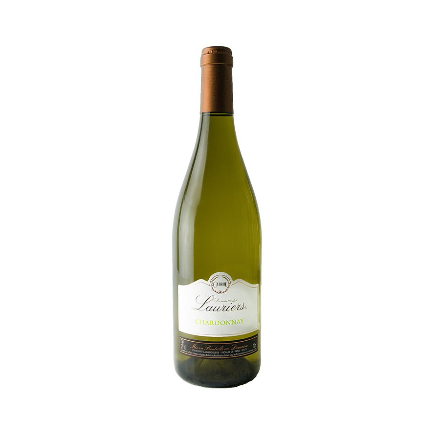 Pays d'Oc I.G.P Chardonnay fruité et rond, aux notes d'abricot et de passion.